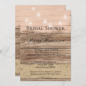 Carte Bois rose rustique et douche à lanternes (Devant / Derrière)