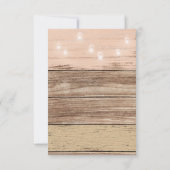 Carte Bois Rose Rustique et Lanternes (Dos)