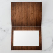 Carte Bois rustique et dentelle joyeuse fête d'anniversa (Intérieur)