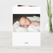 Carte Bois rustique Fée Lumière Nom de famille Photo de  (Dos)