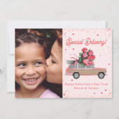 Carte Bois SUV Rose photo Valentine (Devant)