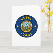 Carte Boise Idaho (Fleur jaune)