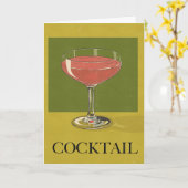 Carte Boisson cocktail (Fleur jaune)
