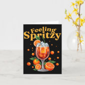 Carte Boisson d'été Cocktail Spritz Feeling Spritzy Fête (Fleur jaune)