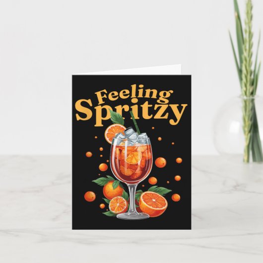 Carte Boisson d'été Spritz Tail Feeling Spritzy Party (Devant)
