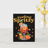 Carte Boisson d'été Spritz Tail Feeling Spritzy Party (Fleur jaune)