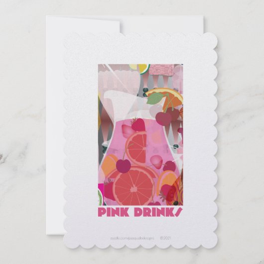 Carte boisson rose (Dos)