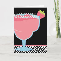 Boisson rose de margarita de fraise