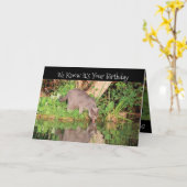 Carte Boissons d'anniversaire (Fleur jaune)