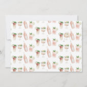 Carte Boissons d'aquarelle brunch et bachelorette mousse (Dos)