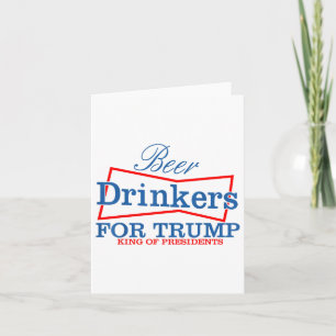 Carte Boissons De Bières Pour Trump Roi Des Présidents _