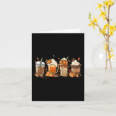 Carte Boissons de café au lait de citrouille et aux épic (Fleur jaune)