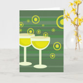 Carte Boissons funky (Fleur jaune)