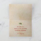 Carte Boissons Plage Mer de Noël n Voeux (Intérieur)