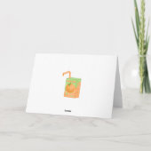 Carte Boîte à jus d'orange Anniversaire (Dos)