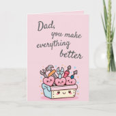 Carte Boîte à outils mignonne Kawaii pour la fête des pè (Devant)