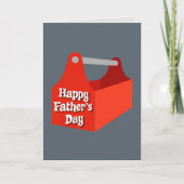 Carte Boîte à outils rouge Joyeuse fête des pères (Devant)