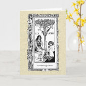 Carte Boite Art Nouveau (Fleur jaune)