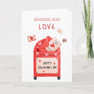 Carte Boîte aux lettres mignonne Salutation joyeuse Sain