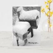 Carte Boîte aux lettres vide (Fleur jaune)