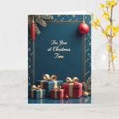 Carte boîte-cadeau saphir (Fleur jaune)