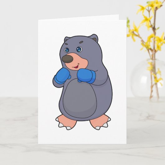 Carte Boîte de boxe de mole de gant de boxe (Fleur jaune)