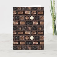 Carte boîte de chocolat