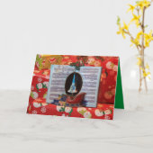 Carte Boîte de musique de Noël closeuse Salutation (Fleur jaune)