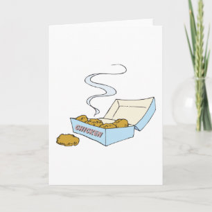 Carte boîte de nuggets de poulet