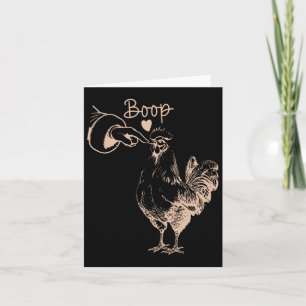 Carte Boite de poulet Ferme de Noël Animaux de Noël Poul
