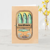 Carte Boîte de sardines (Fleur jaune)