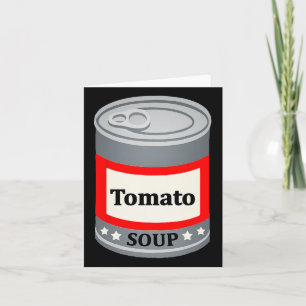 Carte Boîte de soupe de tomate drôle de dernière minute