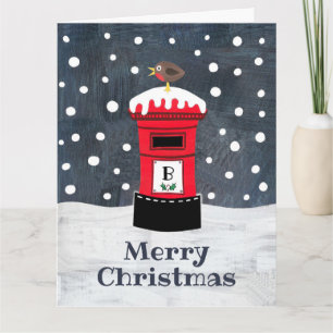 Carte Boîte postale de Noël et Robin personnalisés