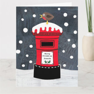 Carte Boîte postale de Noël et Robin personnalisés