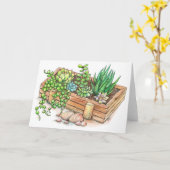 Carte Boite programmée succulent (Fleur jaune)