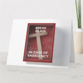 Carte Boîte rouge d'urgence avec Crufix (Devant)