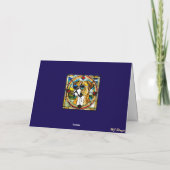 Carte Boîte vitrail de Boxer mignon (Dos)