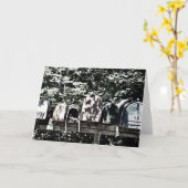 Carte Boîtes aux lettres sur le vignoble Salutation (Fleur jaune)