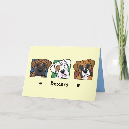 Carte Boîtes de dessin colorées (Devant)