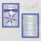 Carte Boîtier à flocon de neige violet, Parties sc (Devant / Derrière)