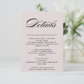 Carte Boîtier Blanc Floral Mauve (Debout devant)