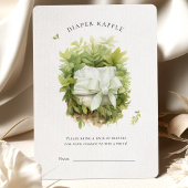 Carte Boîtier de Baby shower vert de rabat