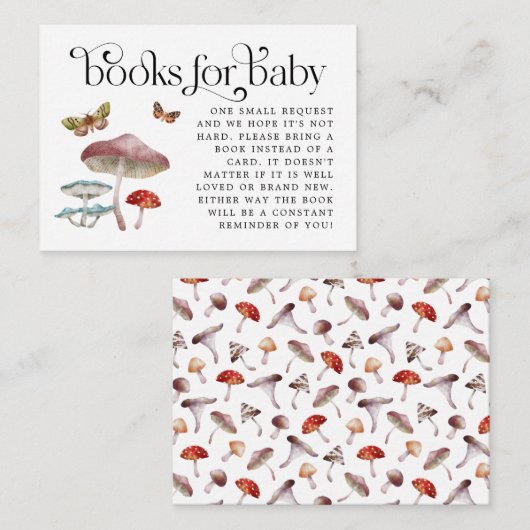 Carte Boîtier de demande de carnet de champignons (Devant / Derrière)