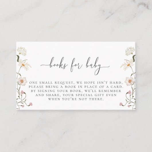 Carte Boîtier de demande de réservation de fleur s (Devant)