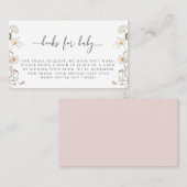 Carte Boîtier de demande de réservation de fleur s (Devant / Derrière)