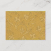 Carte Boîtier Mariage Golden Nouveau Fleur (Dos)