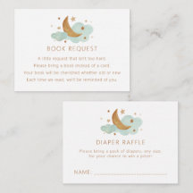 Carte Boîtier Moon and Stars Book Request/Raffle