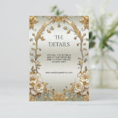 Carte Boîtier Orné Or (Debout devant)