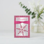 Carte Boîtier Pink, Silver Parties scintillant (Debout devant)