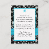 Carte Boîtier pour les flocons de neige en noir, b (Dos)